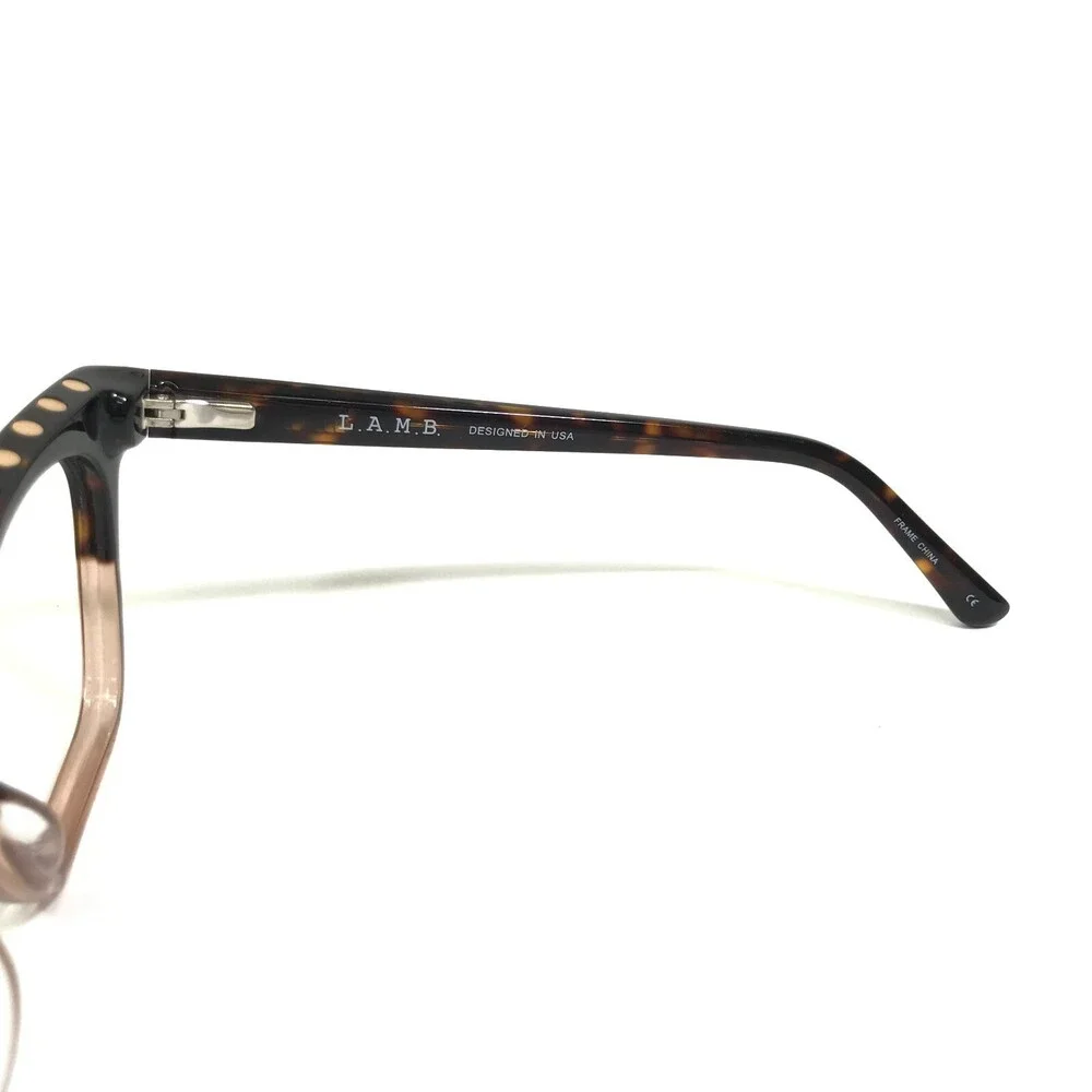 L.A.M.B Eyeglasses Frames LA061 HAV Brown Tortoise Clear Pink Cat Eye 54-17-140